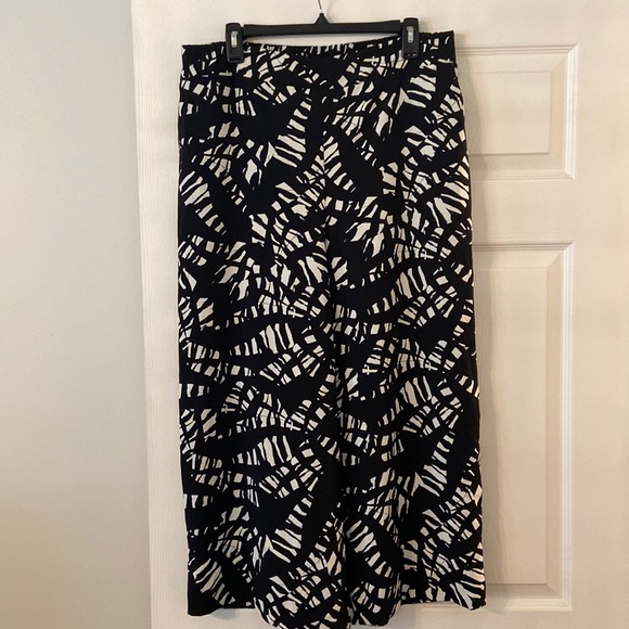 Nine West Crop Wide Leg Pants size XL inseam 23” waist 34” elastic - Picture 1 of 12